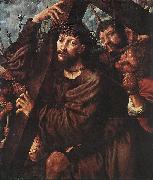 HEMESSEN, Jan Sanders van Christ Carrying the Cross wsg oil painting